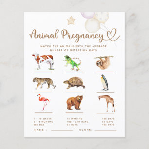 Papier Animal Grossesse bébé éléphant Baby shower jeu