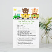 Papier Animal train comment bien connaissez-vous baby sho (Debout devant)