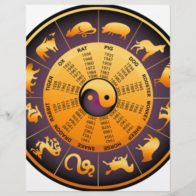 Papier Animal Yin Yang (Devant)