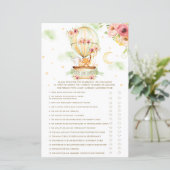 Papier Animaux à ballon à air chaud au-dessus ou au-desso (Debout devant)