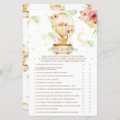 Papier Animaux à ballon à air chaud au-dessus ou au-desso (Devant / Derrière)