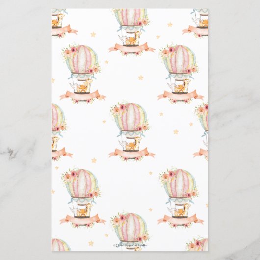 Papier Animaux à bulles d'air chaud désirant un message p (Dos)