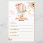 Papier Animaux à bulles d'air chaud désirant un message p (Devant)