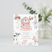 Papier Animaux de Barnyard agricole Anniversaire de enfan (Debout devant)