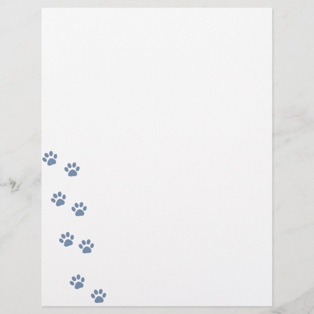 Papier animaux de compagnie chiens chat pawprints (Devant)