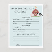 Papier Animaux de ferme Barnyard Bl Baby Prédictions et c (Devant)