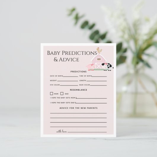 Papier Animaux de ferme Barnyard Pk Prédictions et consei (Debout devant)