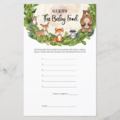 Papier Animaux de la forêt tranche de bois Devinez la nou (Devant)