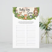 Papier Animaux de la forêt tranche de bois verdure Articl (Debout devant)