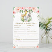 Papier Animaux de la jungle Prédictions et conseils flora (Debout devant)