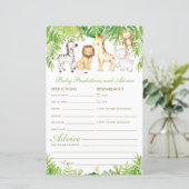 Papier Animaux de la Jungle Prédictions et conseils pour  (Debout devant)