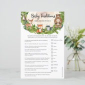 Papier Animaux des bois Traditions des bébés dans le mond (Debout devant)