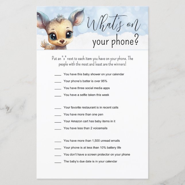 Papier Animaux d'hiver Bébé Froid à l'extérieur des jeux  (Devant)