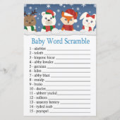 Papier animaux d'hiver Bébé mot brouiller jeu (Devant)