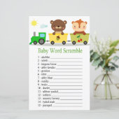 Papier Animaux entraîner Baby word scramble jeu (Debout devant)