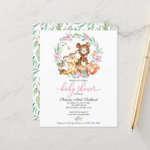 Papier Animaux Mignons de la Forêt Baby Shower
