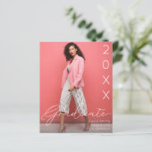 Papier Année de classe budgétaire Faire-part de la photo (Debout devant)