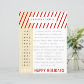 Papier Année de révision lettre de vacances sucre de cann (Debout devant)