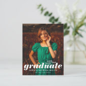 Papier Année d'études supérieures du budget Faire-part d' (Debout devant)