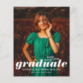 Papier Année d'études supérieures du budget Faire-part d' (Devant)