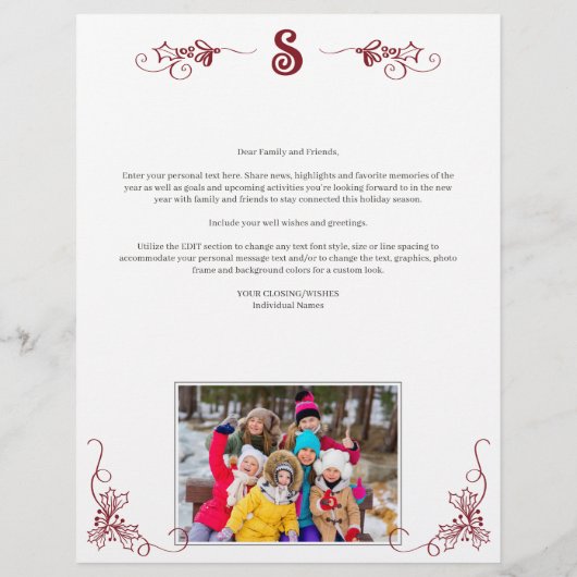 Papier Année d'évaluation Photo Collage 8.5x11 Lettre de (Dos)