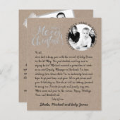 Papier Année photo rustique en revue Vintage manuscrite (Devant / Derrière)