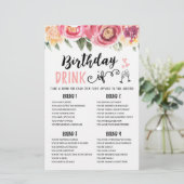 Papier Anniversaire BOIRE SI éditable Anniversaire jeu de (Debout devant)