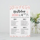 Papier Anniversaire BOIRE SI éditable Anniversaire jeu de (Debout devant)