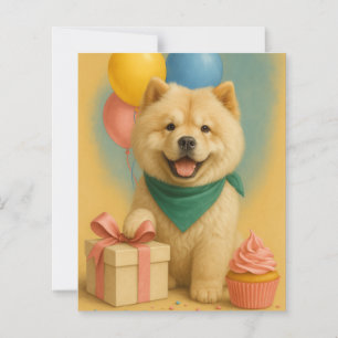Papier Anniversaire de Chow Chow