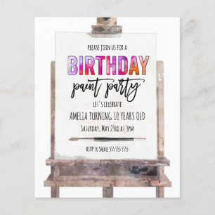 Papier Anniversaire de enfant de la partie Peinture à l'E