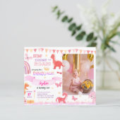 Papier ANNIVERSAIRE DE ENFANT photo BUDGET Girly Pink Din (Debout devant)