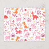 Papier ANNIVERSAIRE DE ENFANT photo BUDGET Girly Pink Din (Dos)