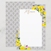 Papier Anniversaire du citron (Devant / Derrière)