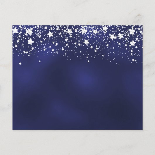 Papier Anniversaire marine bleu argent fête enregistrer l (Dos)