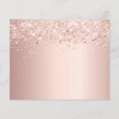 Papier Anniversaire masquade rose or enregistrer la date (Dos)