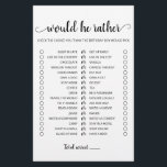 Papier Anniversaire Plutôt éditable jeu<br><div class="desc">Achetez ce jeu éditable et profitez de haute qualité monochrome Will He Plutôt carte pour votre événement! C'est un modèle de jeu,  Vous pouvez changer les questions comme vous le souhaitez! Design noir et blanc.</div>