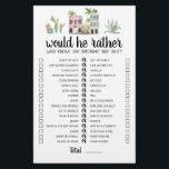 Papier Anniversaire Plutôt éditable jeu<br><div class="desc">Achetez ce jeu à thème de voyage modifiable et profitez de la haute qualité de la carte Will He Plutôt pour votre événement! C'est un modèle de jeu,  Vous pouvez changer les questions comme vous le souhaitez! Aquarelle de voyage thème design.</div>