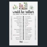 Papier Anniversaire Plutôt éditable jeu<br><div class="desc">Achetez ce jeu à thème de voyage modifiable et profitez de la haute qualité de la carte Will He Plutôt pour votre événement! C'est un modèle de jeu,  Vous pouvez changer les questions comme vous le souhaitez! Aquarelle de voyage thème design.</div>