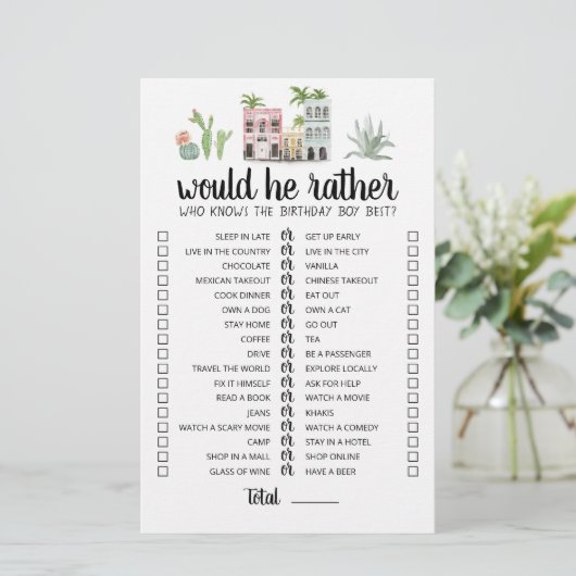 Papier Anniversaire Plutôt éditable jeu (Debout devant)