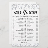 Papier Anniversaire Plutôt éditable jeu (Devant / Derrière)