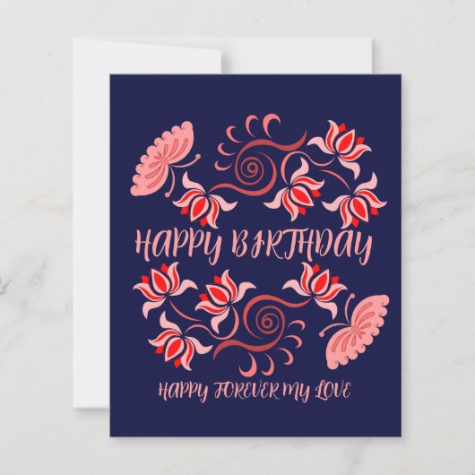 PAPIER ANNIVERSAIRE SOUHAITE DE MAMAN (Devant)