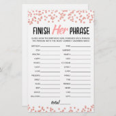 Papier Anniversaire Terminer son phrase Anniversaire jeu  (Devant / Derrière)