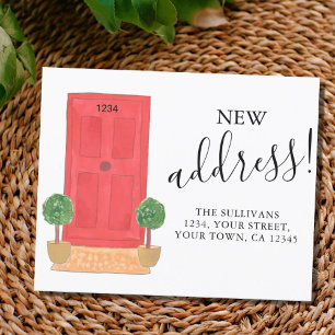 Papier Annonce de déménagement d'adresse de porte d'entré