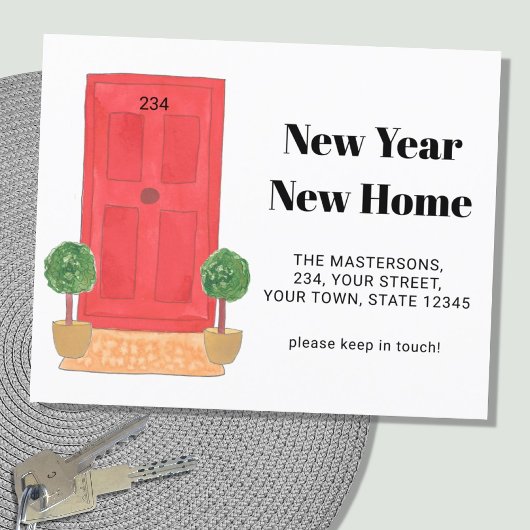 Papier Annonce de déménagement dans une nouvelle maison é