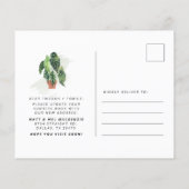 Papier Annonce de déménagement de nouvelle adresse budgét (Dos)