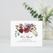 Papier Annonce de déménagement moderne Budget Nous avons  (Debout devant)