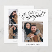 Papier Annonce de fiançailles avec photo de fiançailles (Devant / Derrière)