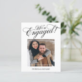 Papier Annonce de fiançailles avec photo de fiançailles (Debout devant)