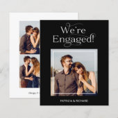 Papier Annonce de fiançailles Budget We're Engaged (Devant / Derrière)