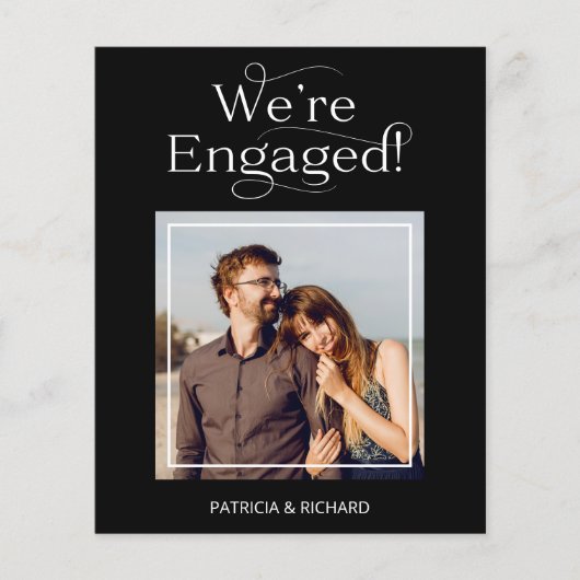 Papier Annonce de fiançailles Budget We're Engaged (Devant)